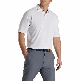 Men's Footjoy Golf Shirts White NZ-158486